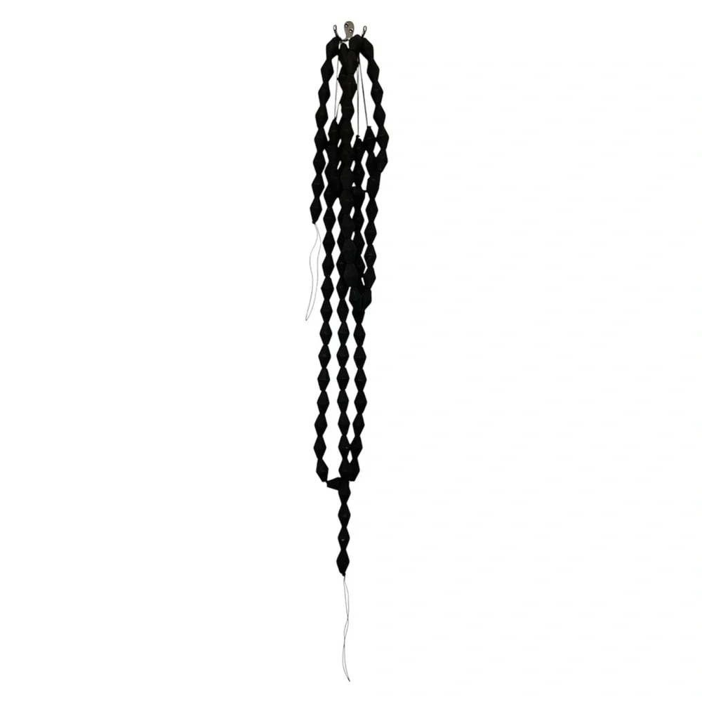 NWOT Three Anthropologie Black Wood Bead Garlands